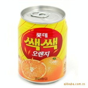 供应韩国食品*调味品韩国饮料*乐天橙汁238m